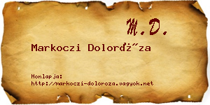 Markoczi Doloróza névjegykártya